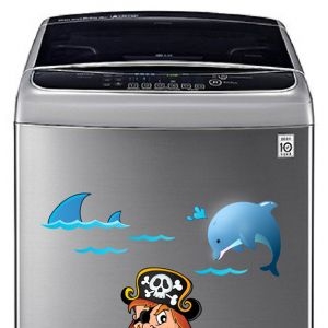 Decal dán tường Decal trang trí máy giặt số 14 Decal dán tường Decal trang trí máy giặt số 14